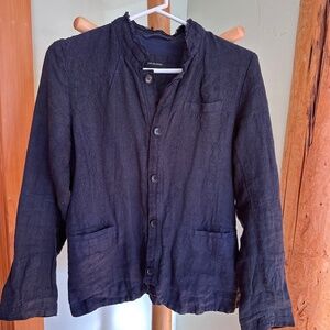 Pas de Calais blue linen jacket